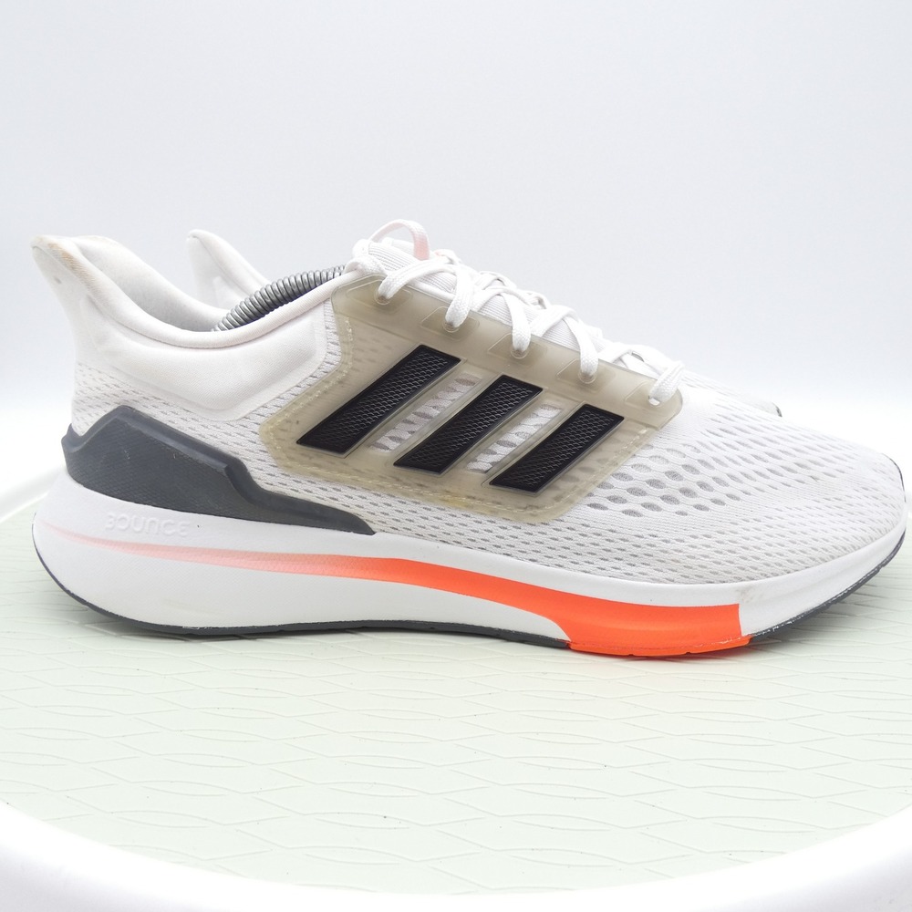 Adidas EQ21 Run Mens Running Shoes White Orange Black H00511 Size 12